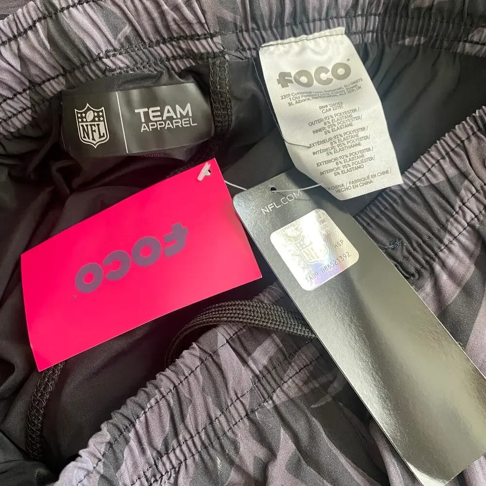 New Orleans Saints Floral Black Liner Shorts Size Large  NWT - Picture 4 of 9